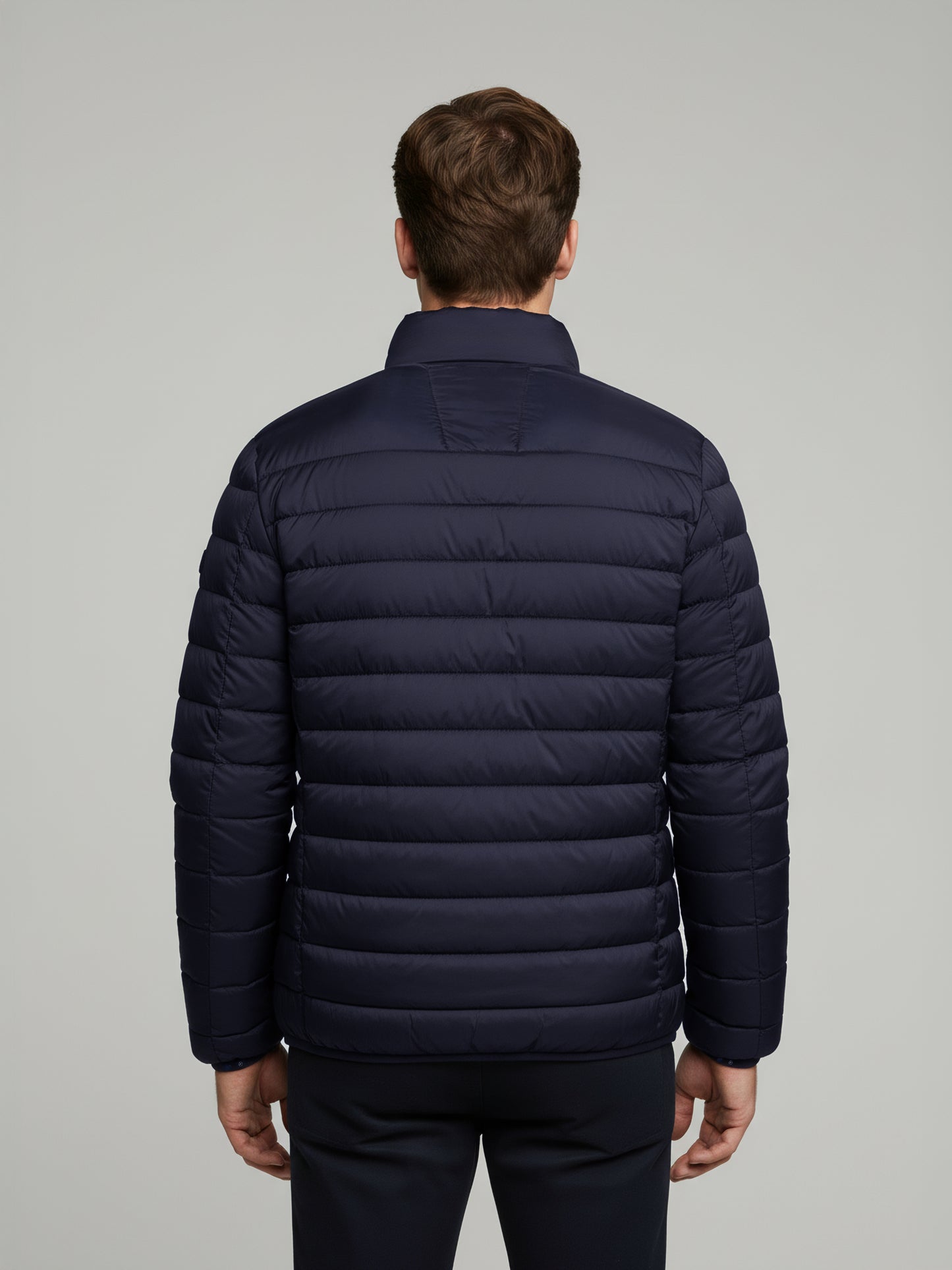 Celio* Men Navy Blue Solid Regular Fit Polyester Jackets