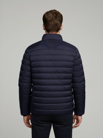 Celio* Men Navy Blue Solid Regular Fit Polyester Jackets