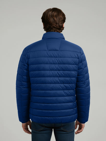 Celio* Men Blue Solid Regular Fit Polyester Jackets