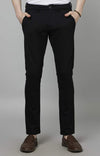 Celio* Workwear Cotton-Blend Slim Fit Black Trouser