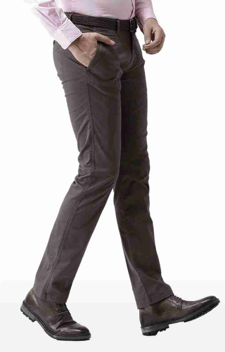 Brown Regular Fit Trousers