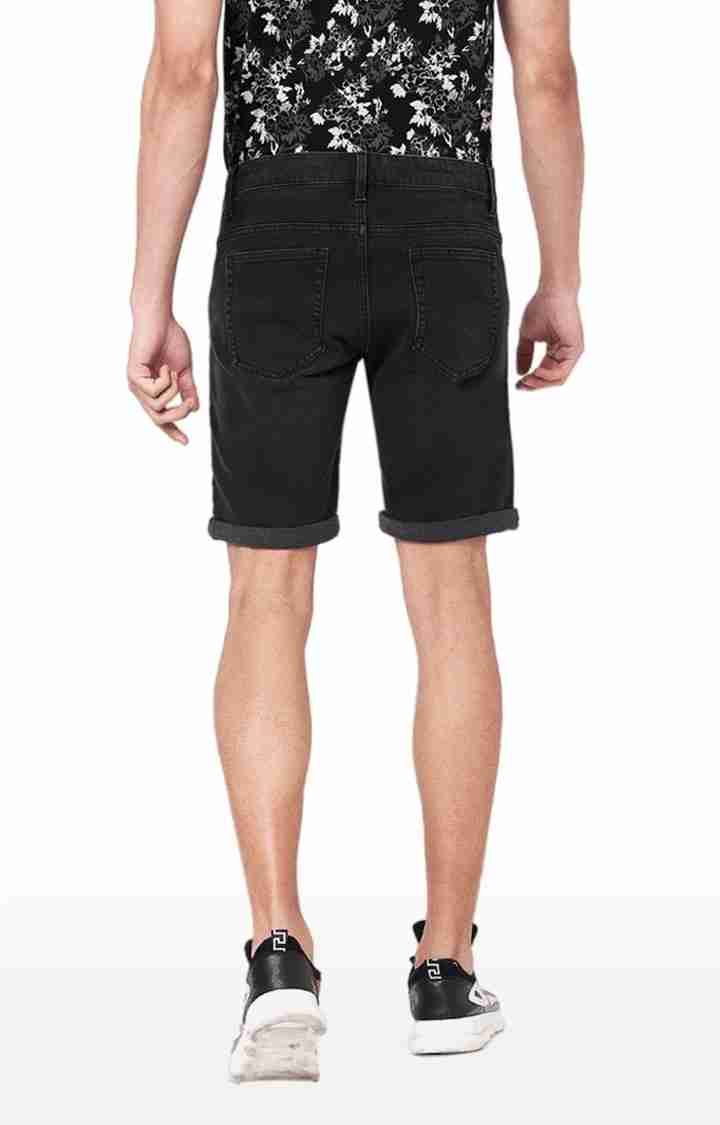 Black Regular Fit Shorts