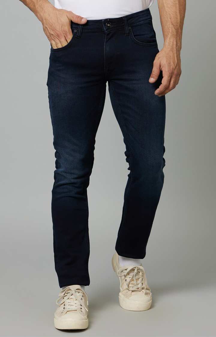 Navy Blue Slim Fit Jeans