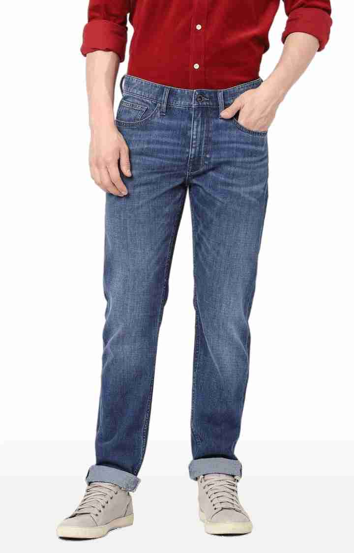 Blue Straight Slim Fit Soft Touch Jeans