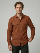 Celio Men Brown Solid Regular Fit Cotton Shirts