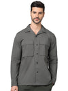 Celio* Solid Oversized Cotton Green Shirt