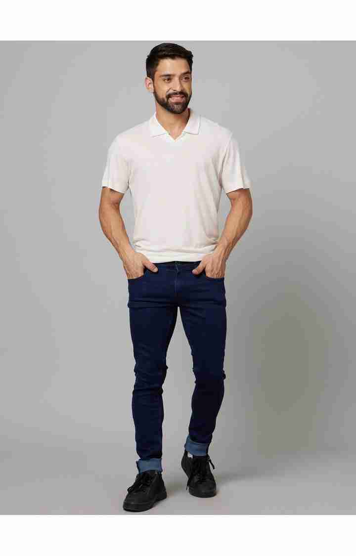 Navy Blue Skinny Fit Jeans