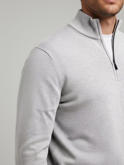 Celio* Men Off White Solid Regular Fit Cotton Sweaters