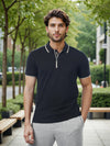 Celio* Solid Regular Fit Cotton Black T-Shirts