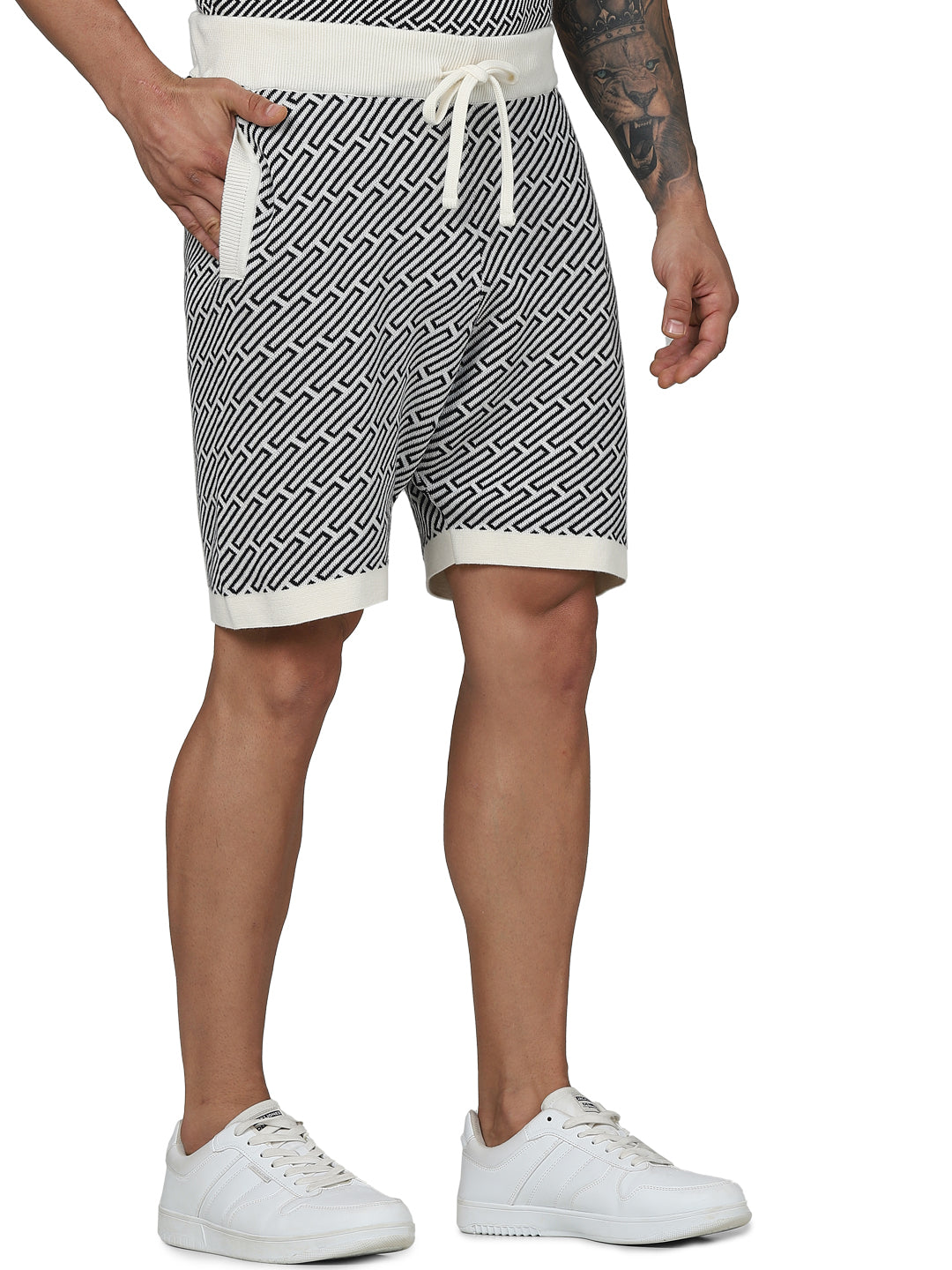 Black Regular Fit Shorts