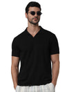 Celio* Solid Regular Fit Cotton Black T-Shirt