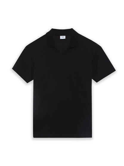 Celio Solid Regular Fit Cotton Poly Blend Black Tshirts
