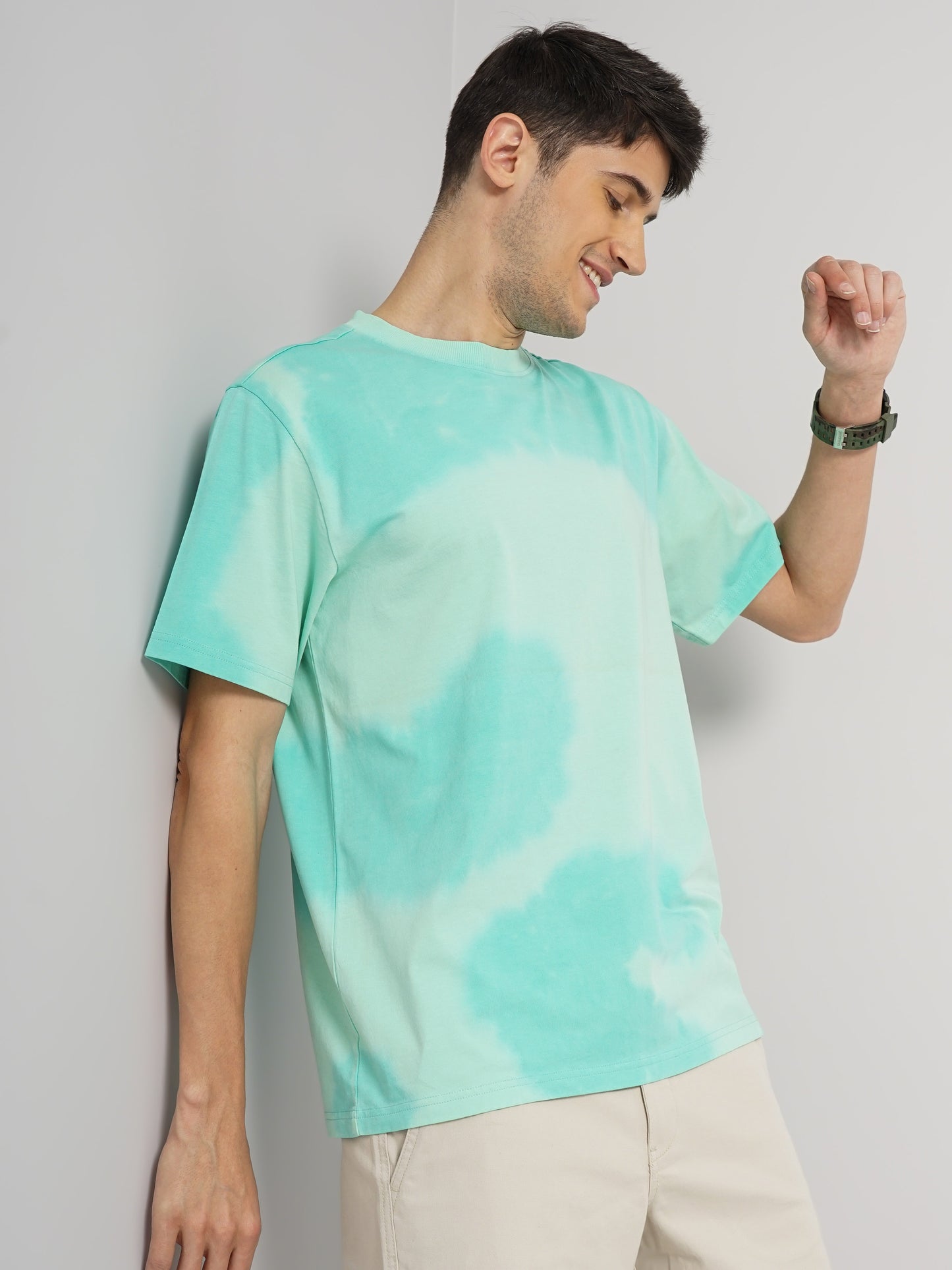 Green Dyed Cotton T-shirt