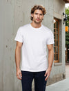 Celio* Solid Regular Fit Poly-Cotton Off White T-Shirt