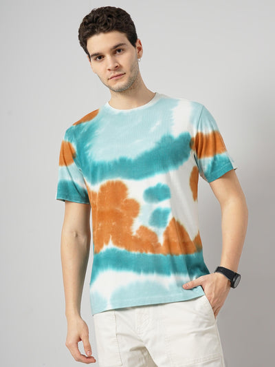 Celio* Dyed Regular Fit Cotton Brown T-Shirts