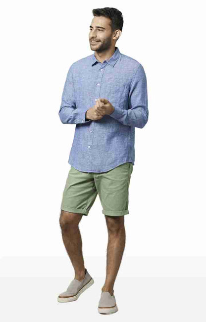 Green Regular Fit Shorts