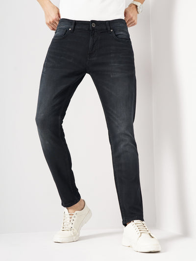 Celio* Cotton Skinny Fit Black Jean
