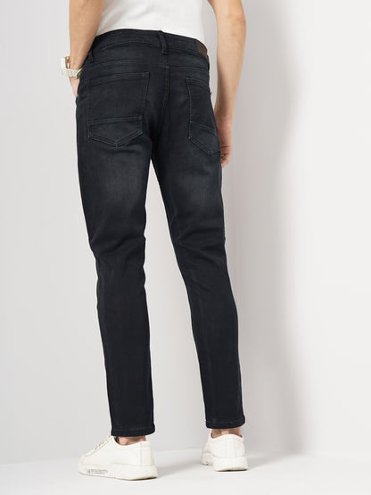 Black Skinny Ankle Length Jeans