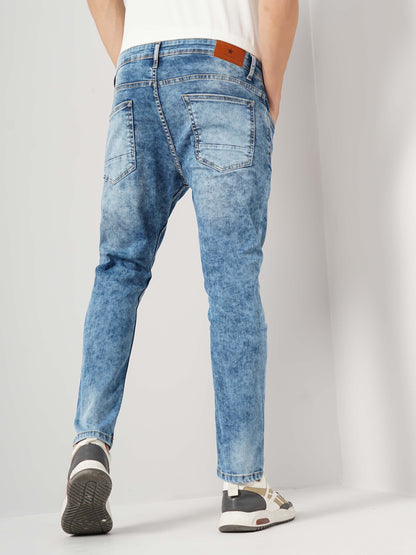 Blue Skinny Ankle Length Jeans