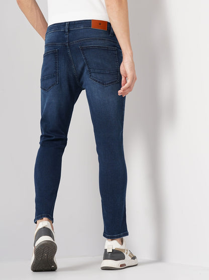 Blue Skinny Ankle Length Jeans