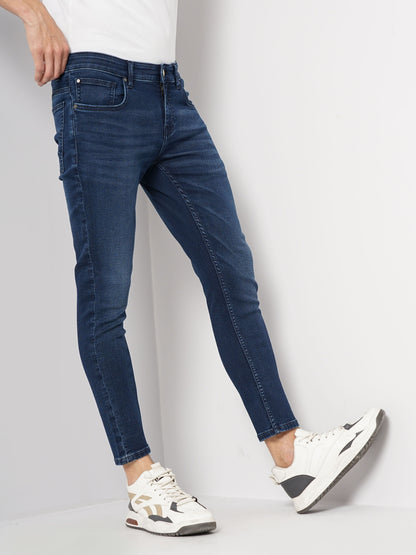 Blue Skinny Ankle Length Jeans