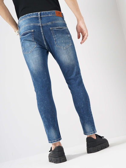 Blue Skinny Ankle Length Jeans