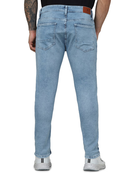 Blue Skinny Ankle Length Jeans