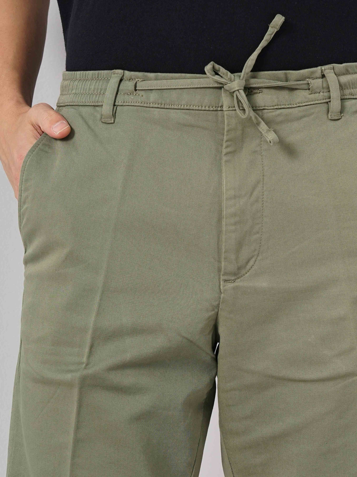 Green Regular Fit Shorts