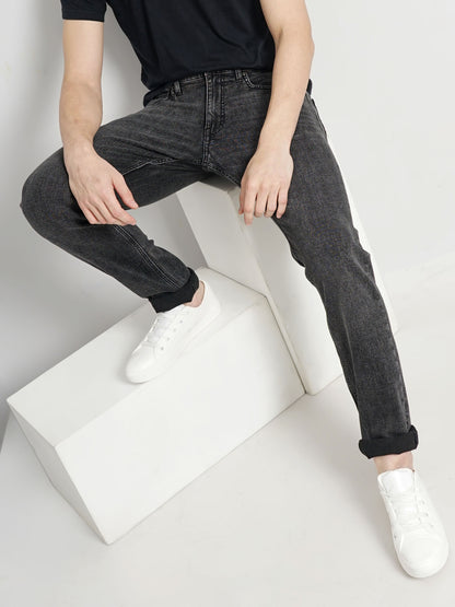 Black Straight Slim Fit Jeans