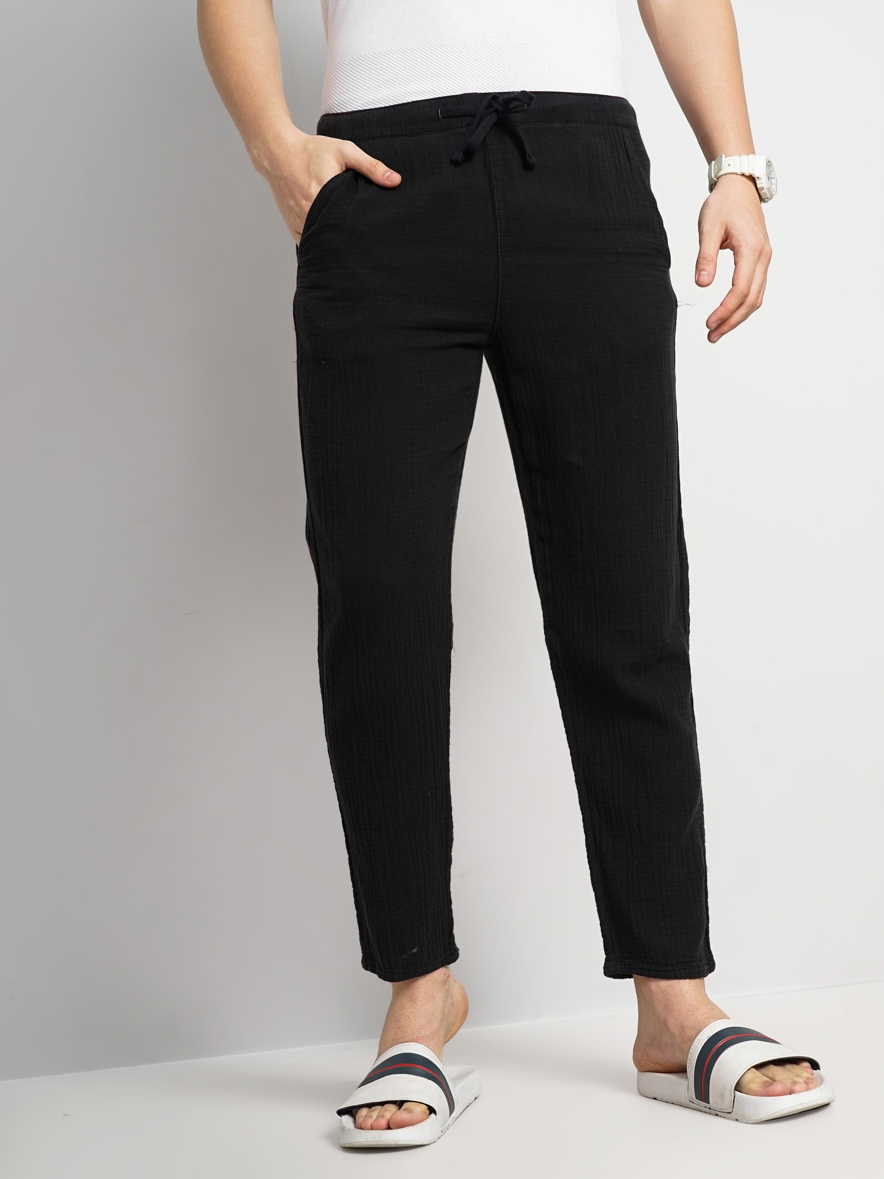 Black Slim Fit Trousers