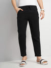 Celio* Cotton Slim Fit Black Trouser