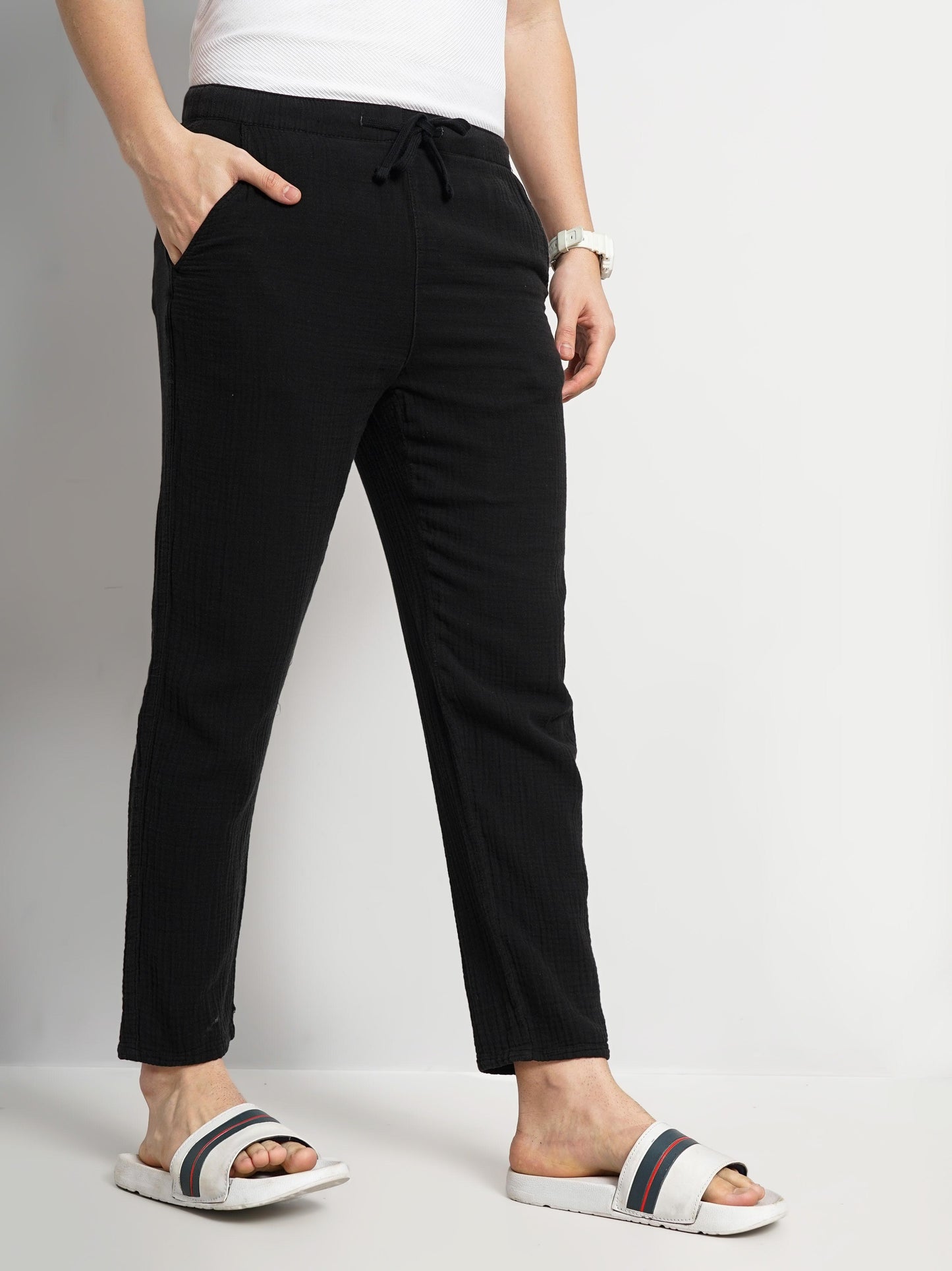 Black Slim Fit Trousers