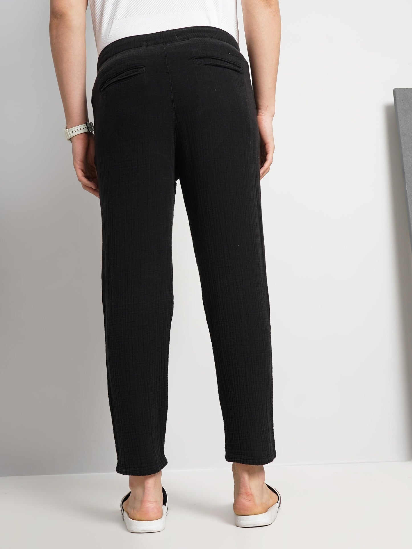 Black Slim Fit Trousers