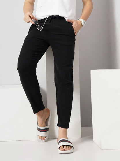 Black Slim Fit Trousers