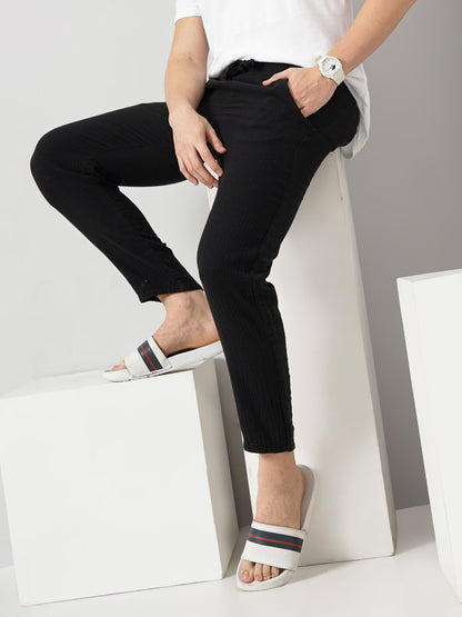 Black Slim Fit Trousers