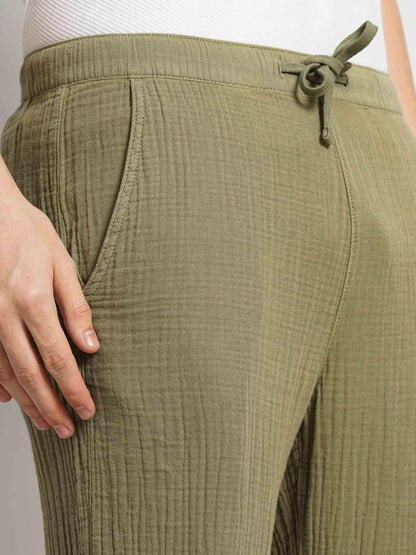 Green Slim Fit Trousers