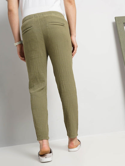 Green Slim Fit Trousers