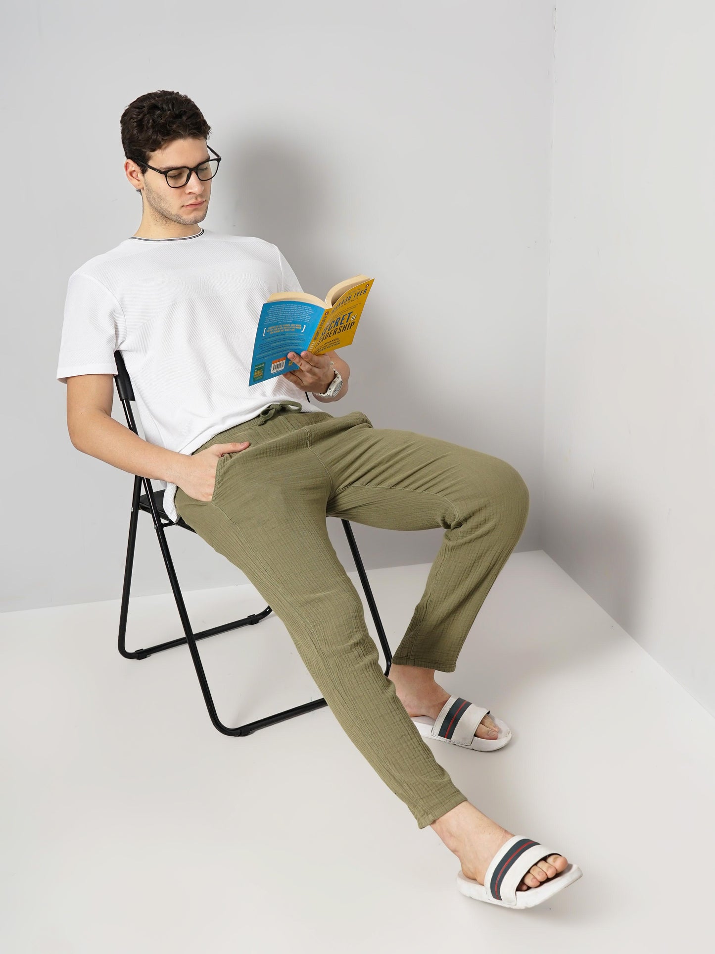 Green Slim Fit Trousers