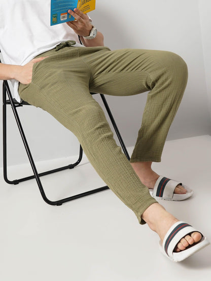 Green Slim Fit Trousers