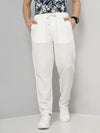 Celio* Cotton Slim Fit White Trouser