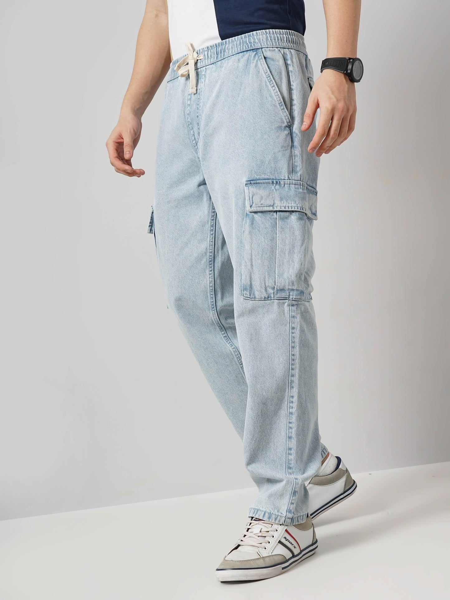 Blue Regular Fit Trousers