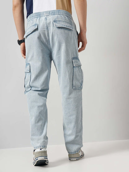 Blue Regular Fit Trousers