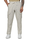 Celio* Cotton Regular Fit Beige Trouser