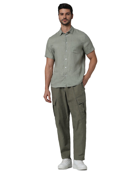 Olive Regular Fit Cargos