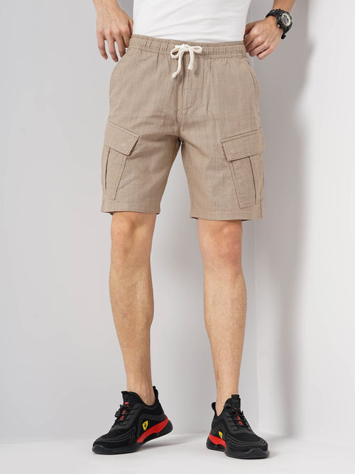 Shop Beige Cotton Shorts For Men Online Celio