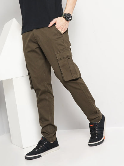 Green Straight Fit Trousers