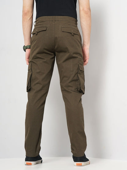 Green Straight Fit Trousers