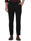 Celio* Checked Regular Fit Black Trouser