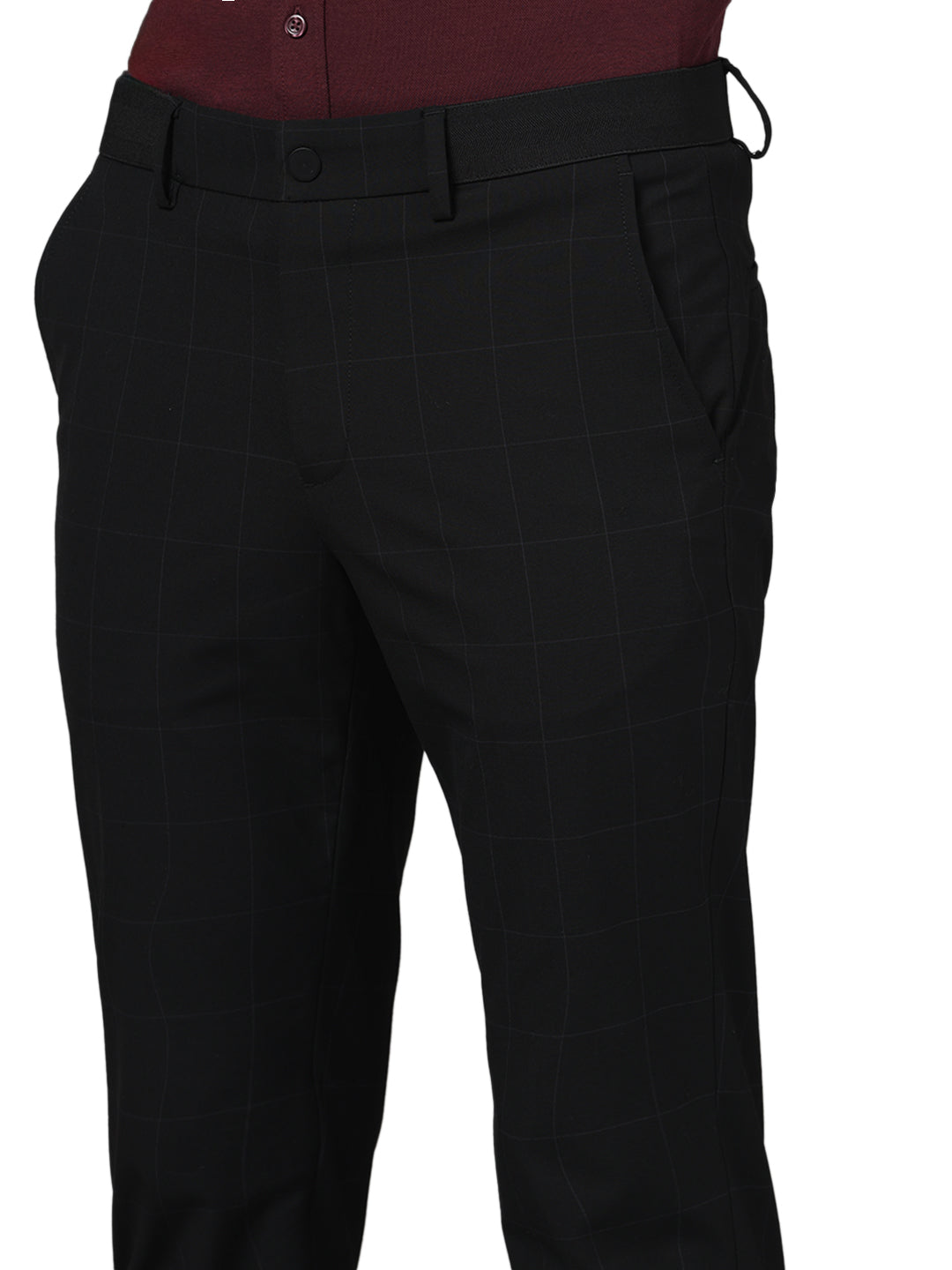 Black Regular Fit Trousers