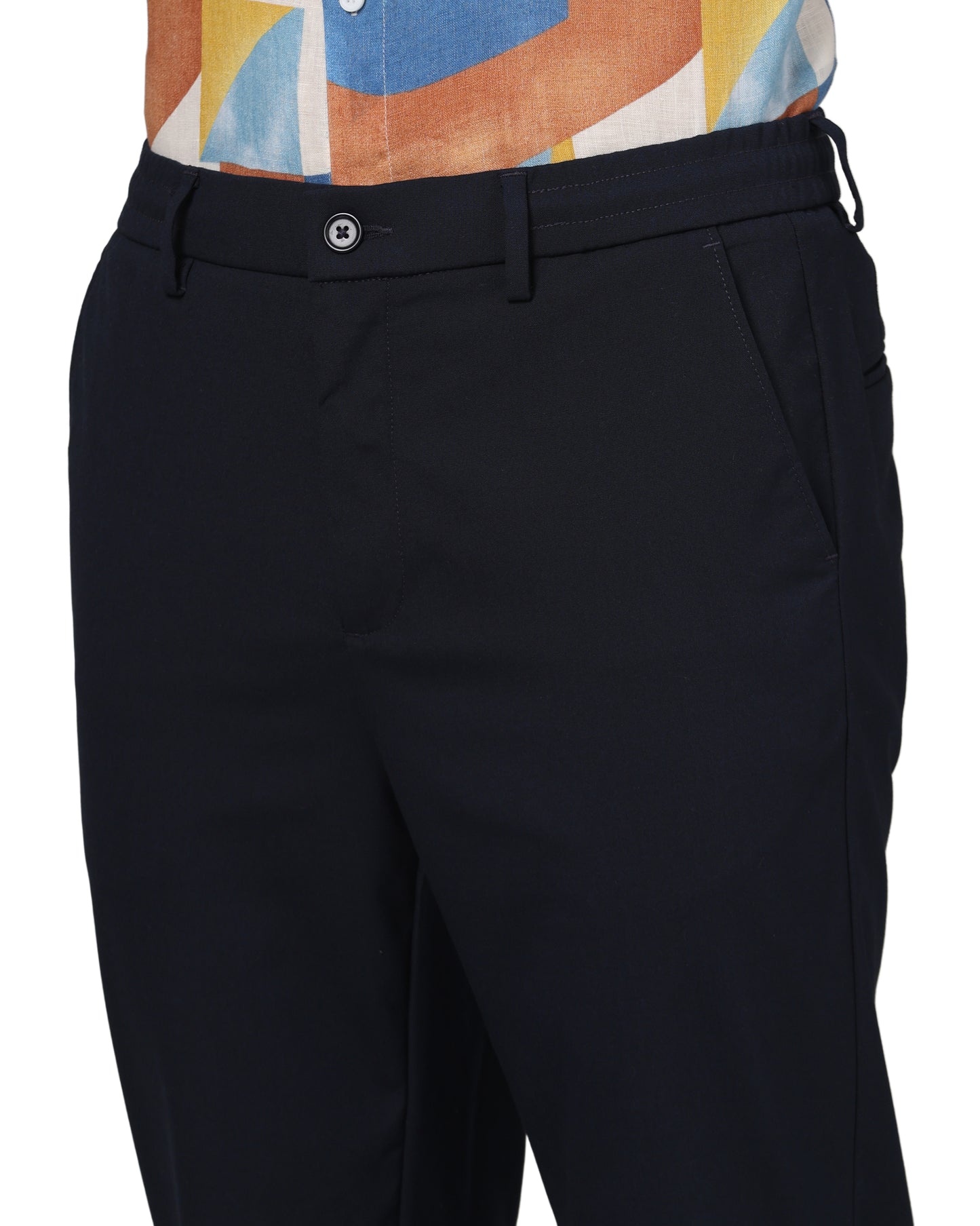 Blue Relaxed Fit Trousers